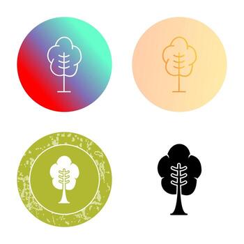 icono de vector de árbol