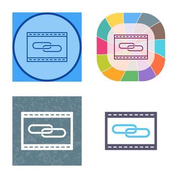 Unique Link Optimization Vector Icon