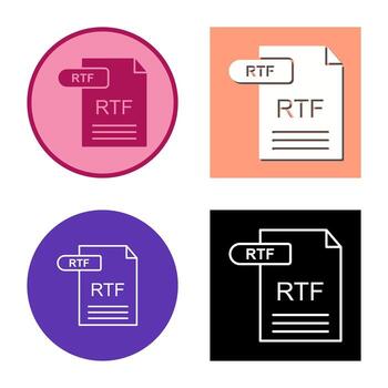 RTF Vector Icon