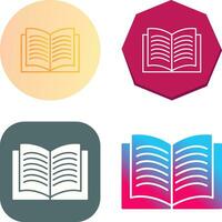 Unique Textbook Vector Icon