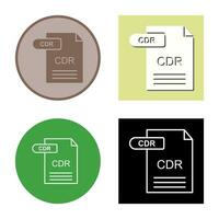 CDR Vector Icon