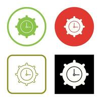 Time Settings Vector Icon