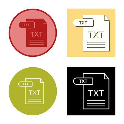 TXT Vector Icon