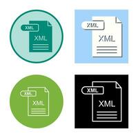 icono de vector xml