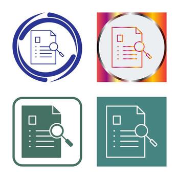 Unique Case Study Vector Icon