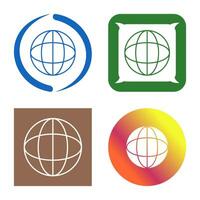 Unique Globe Vector Icon