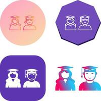 Unique Graduates Vector Icon