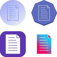 Unique Document Vector Icon