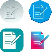 Unique Edit Document Vector Icon