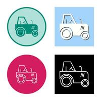 icono de vector de tractor