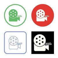 Unique Video Reel Vector Icon