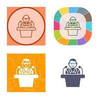 Unique Lecture Vector Icon