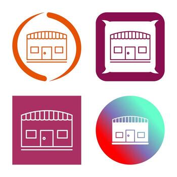 icono de vector de tienda única