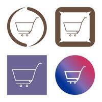 Unique Empty Cart Vector Icon