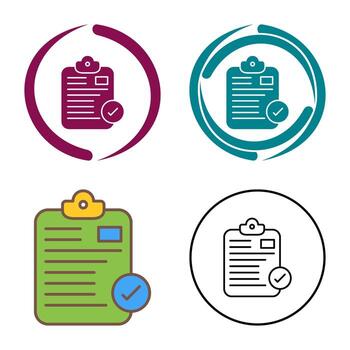 Secure Notepad Vector Icon