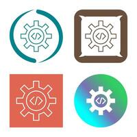 Unique Code Optimization Vector Icon