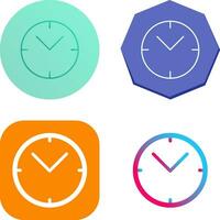 Unique Clock Vector Icon