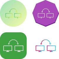 Unique Connected Systems Vector Icon