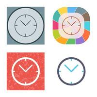 Unique Clock Vector Icon