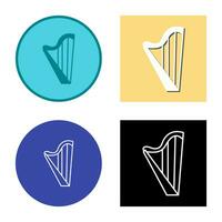 Harp Vector Icon