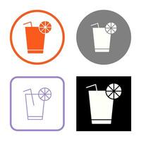 Unique Lemon Juice Vector Icon