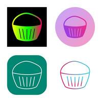 Chocolate Muffin Vector Icon