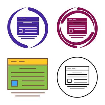 Website Vector Icon