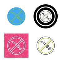 No Weapons Vector Icon