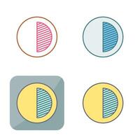 Unique Contrast Vector Icon