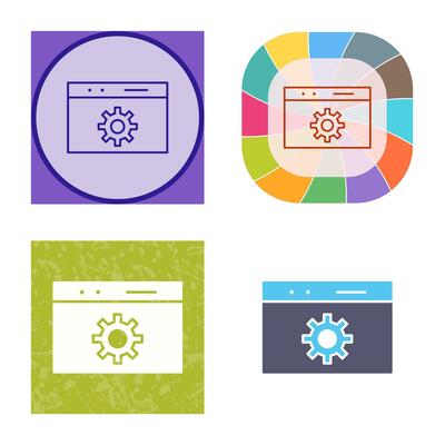 Unique Web Optimization Vector Icon