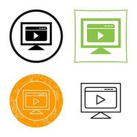 Video Streaming Vector Icon