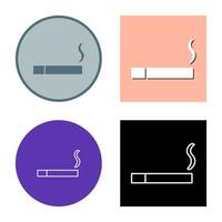 Unique Lit Cigarette Vector Icon