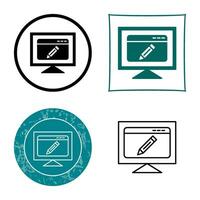 Edit Webpage Vector Icon