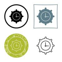 Time Settings Vector Icon