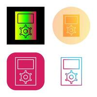 Unique Portfolio Management Vector Icon