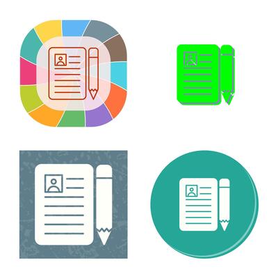CV Vector Icon