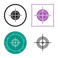 Unique Target Vector Icon