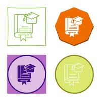 icono de vector de graduación