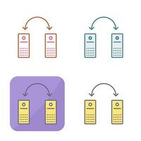 icono de vector de sistemas conectados únicos