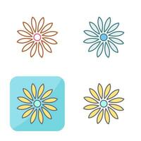 Unique Flower Vector Icon