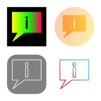 icono de vector de información