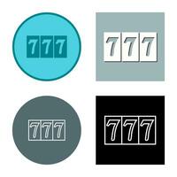 Triple Sevens Vector Icon