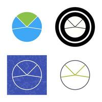 icono de vector de análisis de gráfico circular