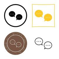 Unique Conversation Bubbles Vector Icon