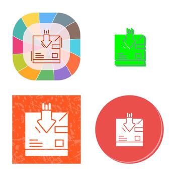 icono de vector de retorno