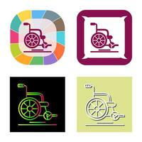 Wheel Chair Vector Icon