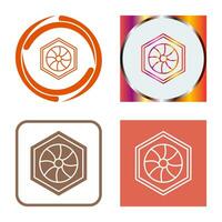 Unique Hexagonal Diaphram Vector Icon