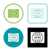 icono de vector de pegatina de voto