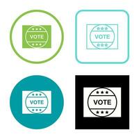 Vote Sticker Vector Icon