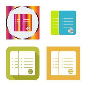 Unique Network Files Vector Icon